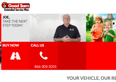 Good Sam Video Lead Conversion Project Mobile Mockup Screen 2