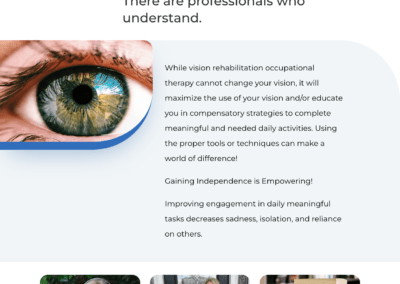 Jacksonville Website Design for Insight Occupational Therapy Services Homepage