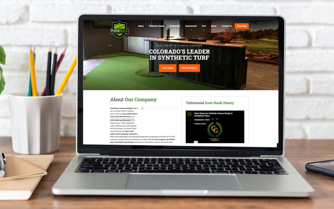 Landscape Website Design PlushGrass
