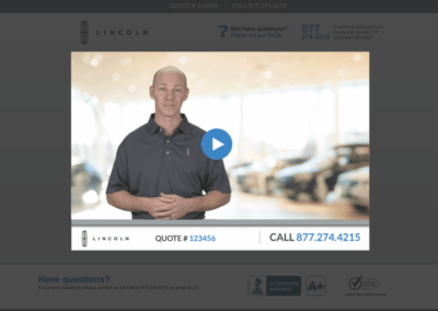 Lincoln Website Lead Conversion Video