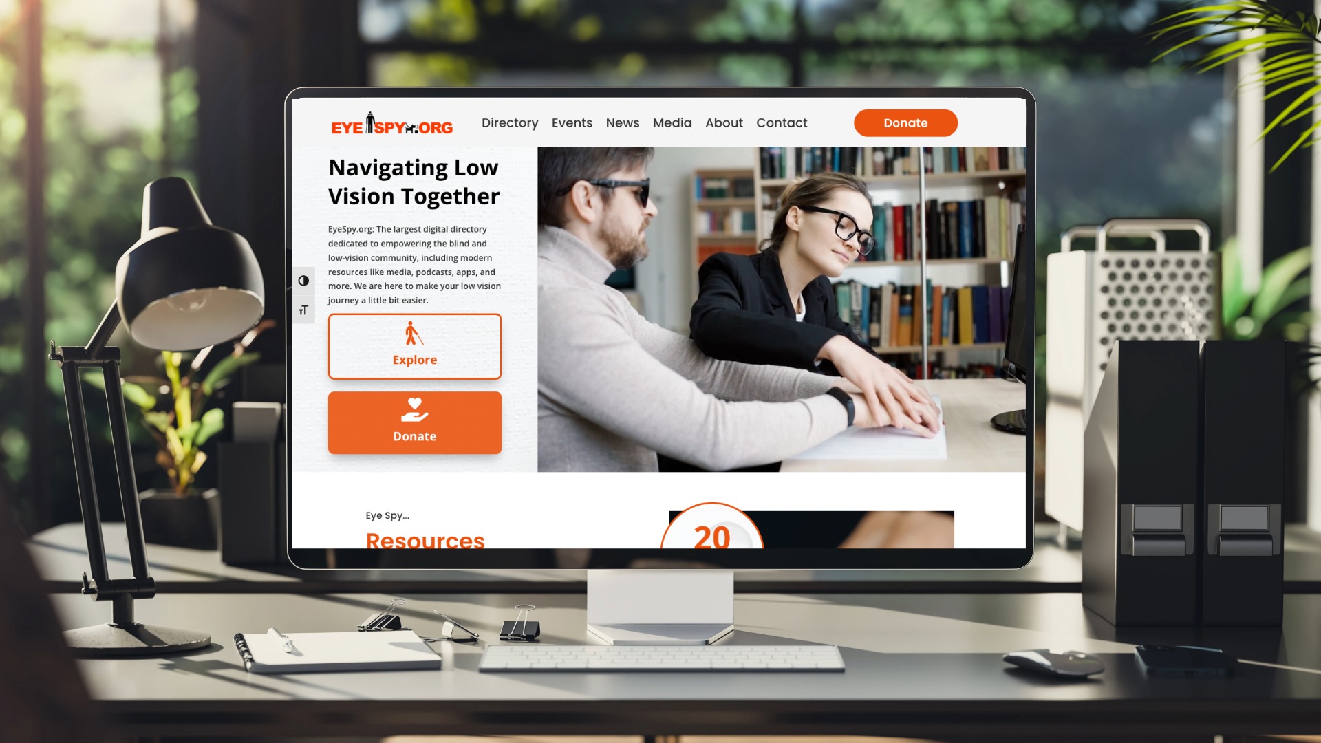 Nonprofit Website EyeSpy.org Serving the Blind and Low Vision