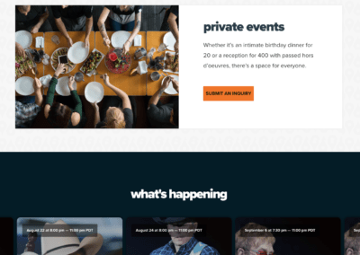 Tom's Urban Restaurant Website Las Vegas