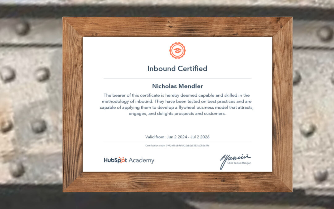 Crossing the Inbound Marketing Bridge with HubSpot Certification