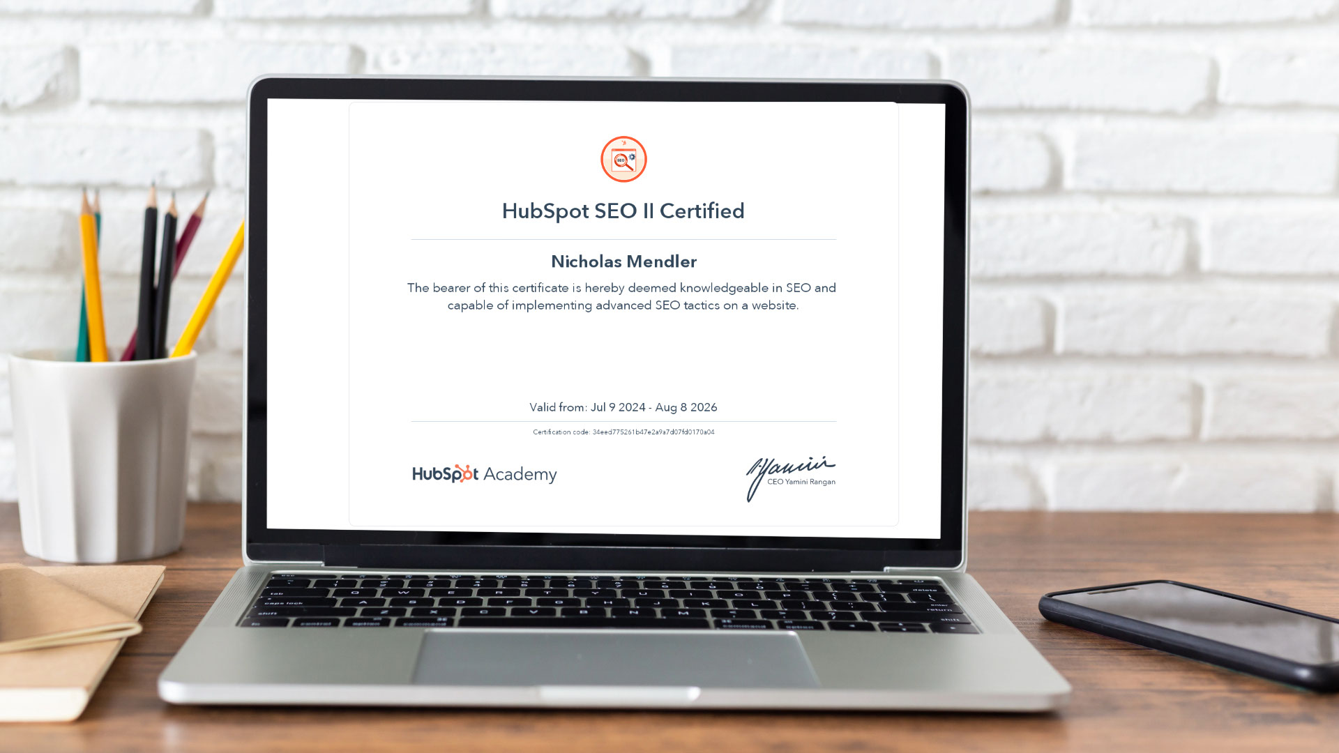 Bridge Kid Design’s HubSpot SEO II Certification enables us to offer advanced SEO techniques that improve search engine rankings, drive conversions, and optimize your website for better performance.